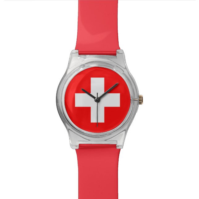 Montre Drapeau suisse - I Love Suisse (Fermer)