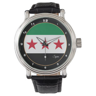 Montre Drapeau Syrie, indépendance de la Syrie, mode/desi