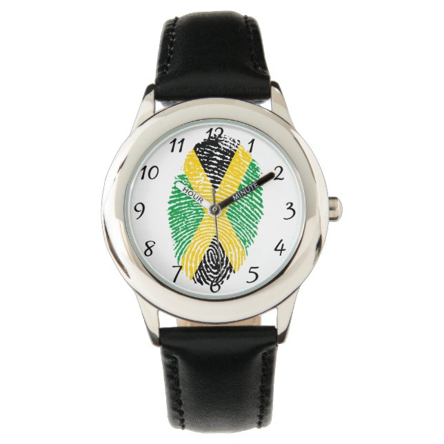 Montre Drapeau tactile jamaïcain (devant)