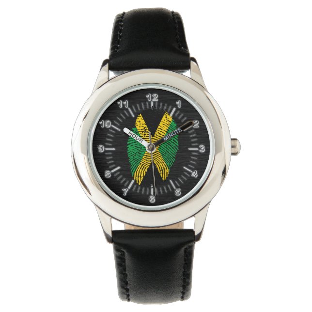 Montre Drapeau tactile jamaïcain (devant)