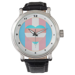 Montre Drapeau transgenre et communauté de fierté / dra