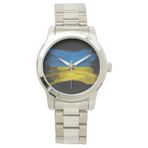 Montre Drapeau ukrainien bracelet, drapeau national