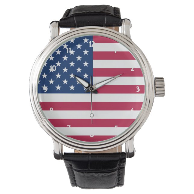 Montre drapeau usa (devant)