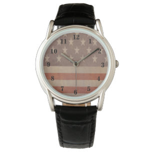 Montre Drapeau Vintage américain