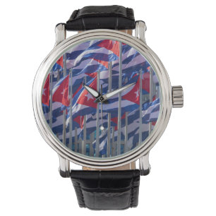 Montre Drapeaux cubains, La Havane, Cuba