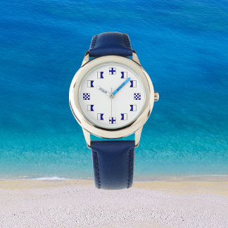 Montre Drapeaux marins bleu marine