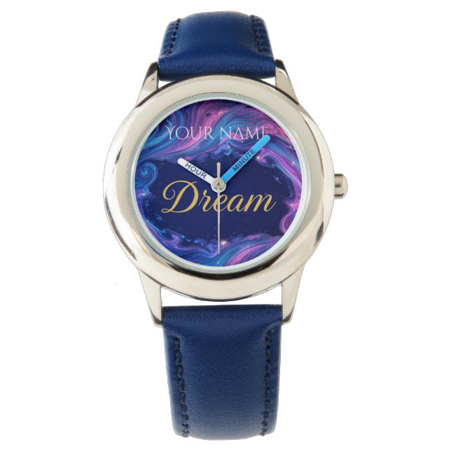 Montre Dream big - beautifully designed Personalized  (devant)