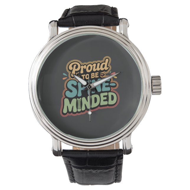 Montre Drôle Chiropraticien Cadeau Spine Health Citation (devant)
