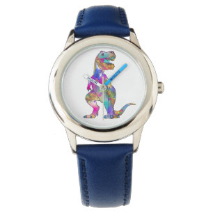 Montre Drôle Coloré Effrayant T Rex Dinosaur Art