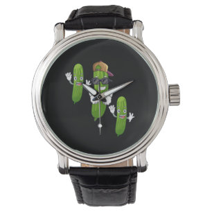 Montre Drôle Concombre Picket Danser Nourriture