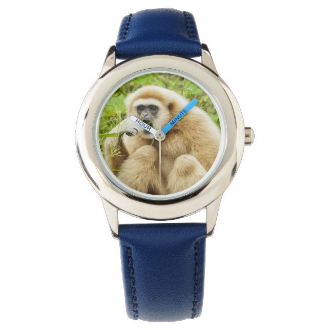 Montre Drôle Gibbon Monkey Photo Kids (devant)