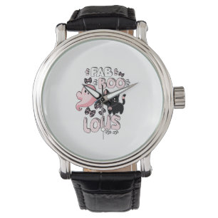 Montre Drôle Halloween rose Fantôme Spooktacular Chat Fab