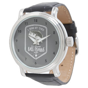 Montre Drôle Miss Ma Femme Basse Regarder Pêche
