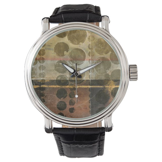 Montre Droplets verts circulaires (devant)
