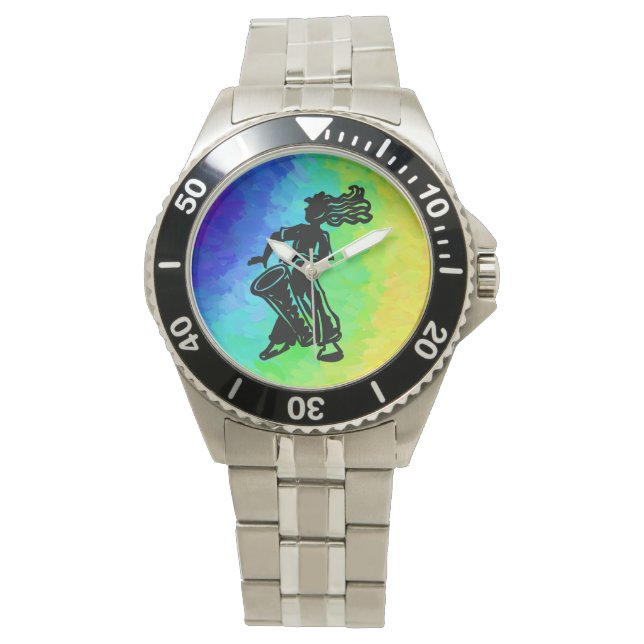 Montre Drum New York Boogie Nights Rainbow (devant)