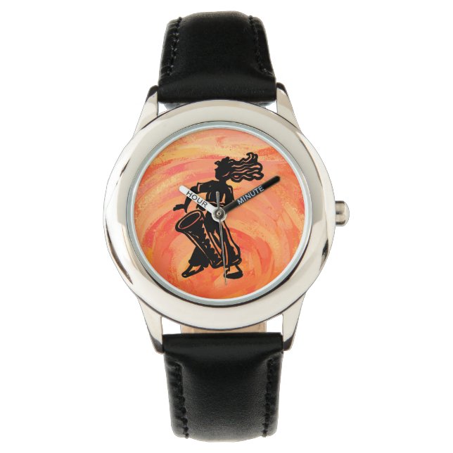 Montre Drum Orange New York Boogie Nights (devant)