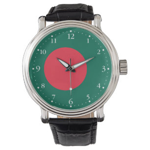 Montre du drapeau patriotique bangladais