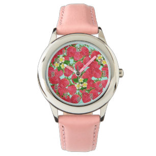 Montre e-Watch fille fraise