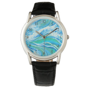 Montre Eau Bleue Océan Vagues de mer