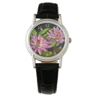 Montre Eau rose Nénuphar Lily Nymphaea