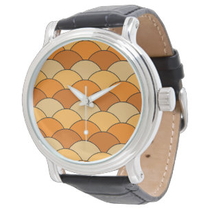 Montre Écailles de dragon, éventails, vagues, Seigaiha, o