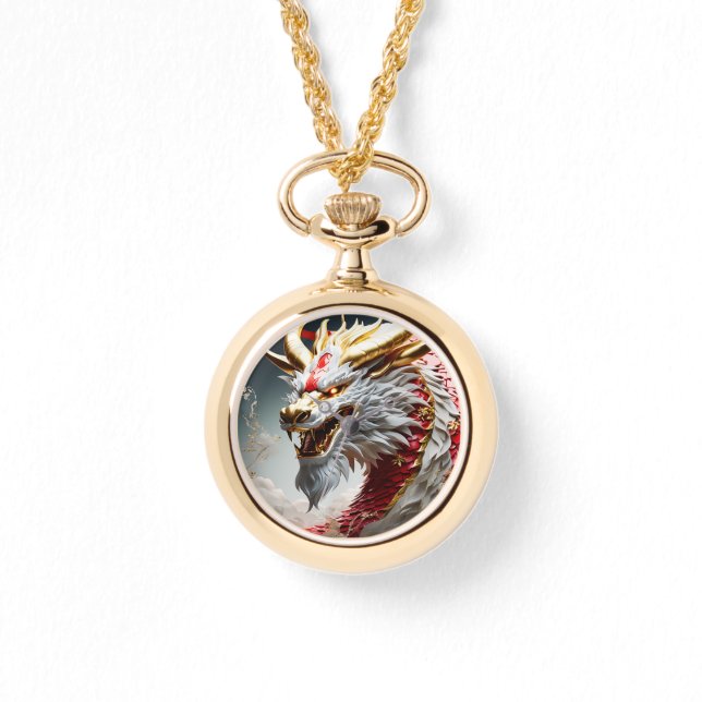 Montre Échelles rouge blanc et or (Recto)