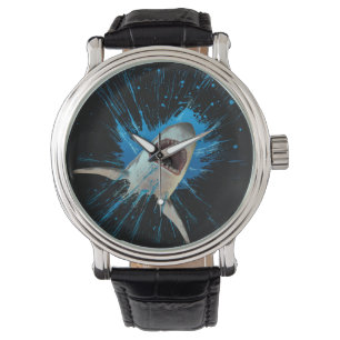 MONTRE ÉCLABOUSSURE D'EAU DE REQUIN OCÉAN