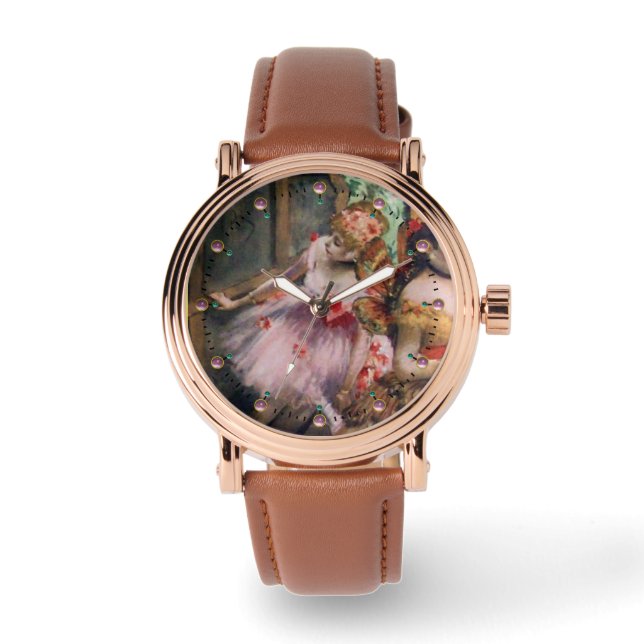 MONTRE ÉCOLE DE DANSE / BALLERINA DANSEURS DE BALLET EN R (Recto)