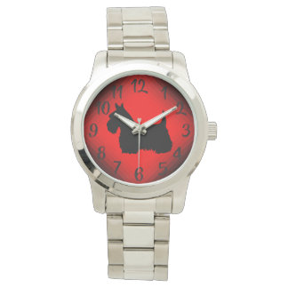 Montre Ecosse, Terrier écossais, noir/rouge à blé