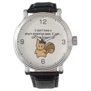 Montre Écureuil à courte attention drôle