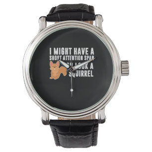 Montre Écureuil Je Pourrais Avoir Une Courte Attention