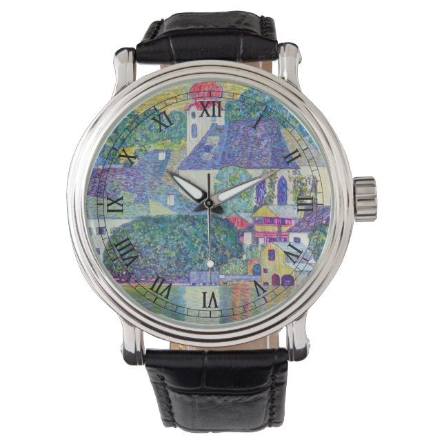 Montre Eglise St Wolfgang par Gustav Klimt, Art Victorien (devant)