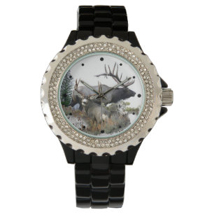 Montre Élans de Taureau et cerfs communs de mâle