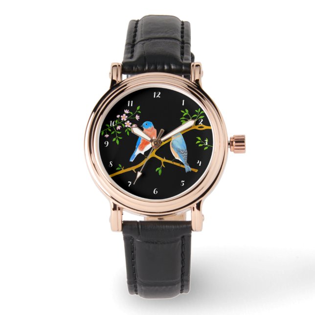 Montre électronique féminine Bluebirds (Recto)