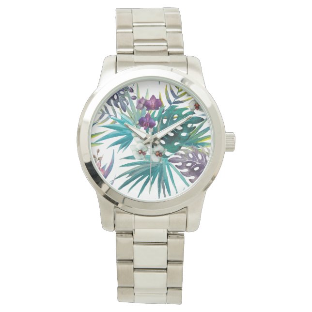 Montre électronique pour femmes - Orchidée tropica