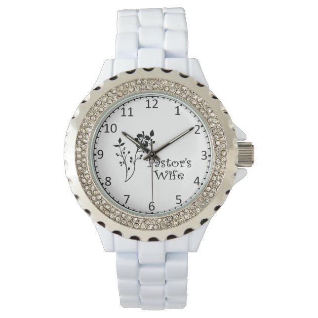 Montre Élégance noire des pasteurs (devant)