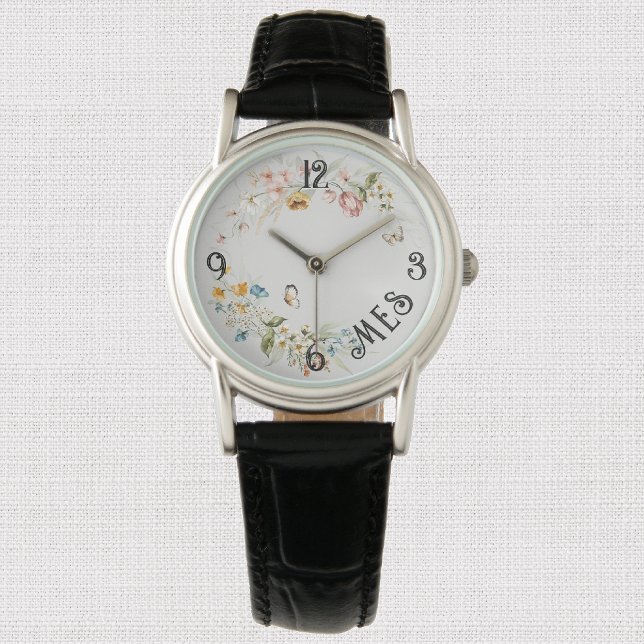 Montre Élégant 1600s Floral Néerlandais subtil Pastels Fe (Créateur téléchargé)