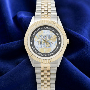 Montre Élégant 18ème anniversaire de Mariage de porcelain