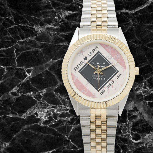 Montre Élégant 37e anniversaire du Mariage Alabaster (Créateur téléchargé)