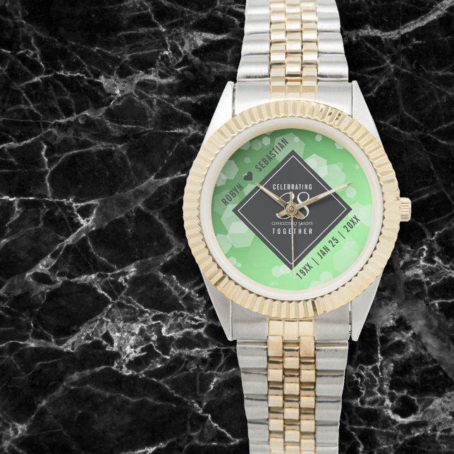 Montre Élégant 38e anniversaire du Mariage Emeraude (Créateur téléchargé)