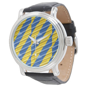 Montre Elégant bleu et jaune Paix Ukraine Inspirations