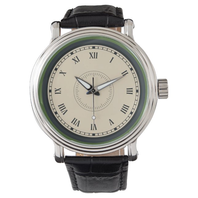 Montre Élégant chiffre romain (devant)