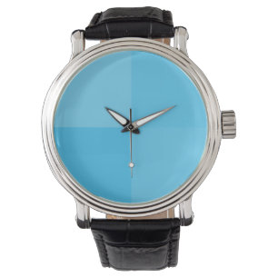 Montre Elégant Ciel Bleu Pastel Minimaliste Carrés