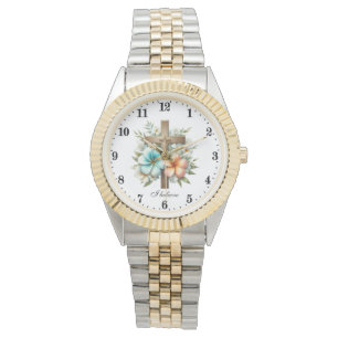 Montre Élégant Je crois Cross Religieux