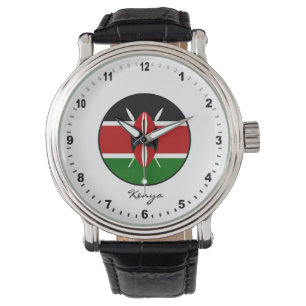 Montre Elégant Kenya Watch & Kenyan Flag