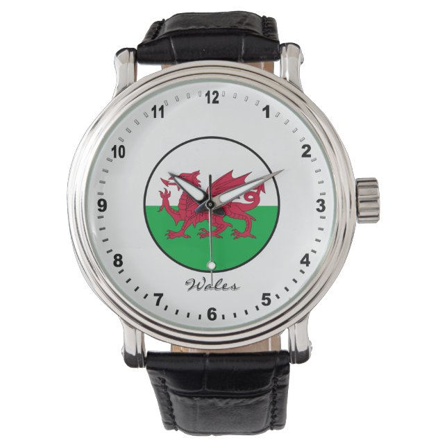 Montre Elégant Pays de Galles Watch & Gallois Drapeau / C (devant)