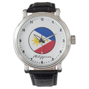 Montre Elégant Philippines Watch & Philippine Drapeau