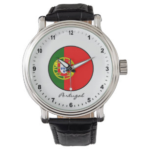 Montre Elégant Portugal Watch & Portugais Drapeau / Lisbo