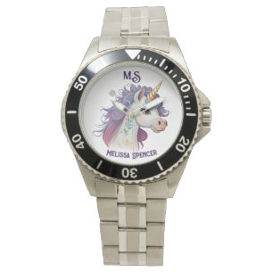 Montre Élégant violet violet de filles tendance Nom de li