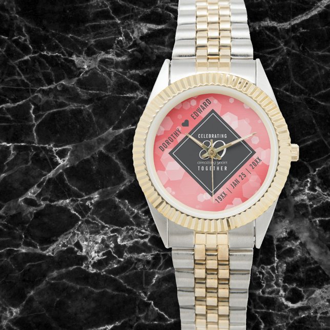 Montre Elégante 80ème anniversaire du Mariage de Ruby (Créateur téléchargé)